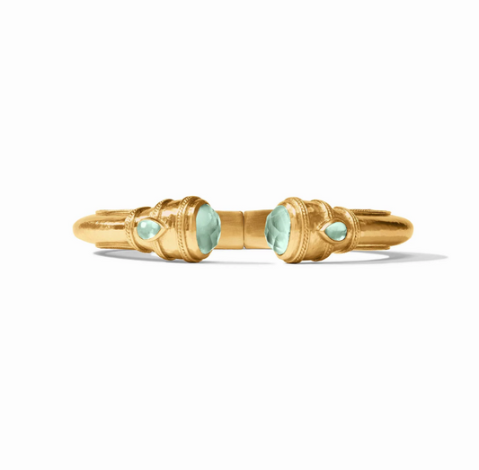 Julie Vos Cannes Demi Cuff- Iridescent Aquamarine Blue