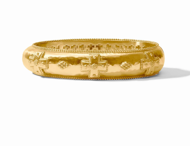 Julie Vos Canterbury Hinge Bangle- Gold
