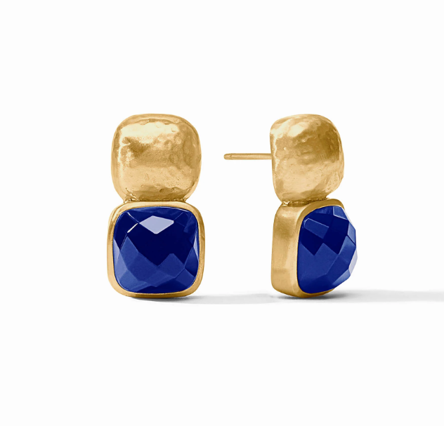 Julie Vos Catalina Earring Iridescent Sapphire Blue OS