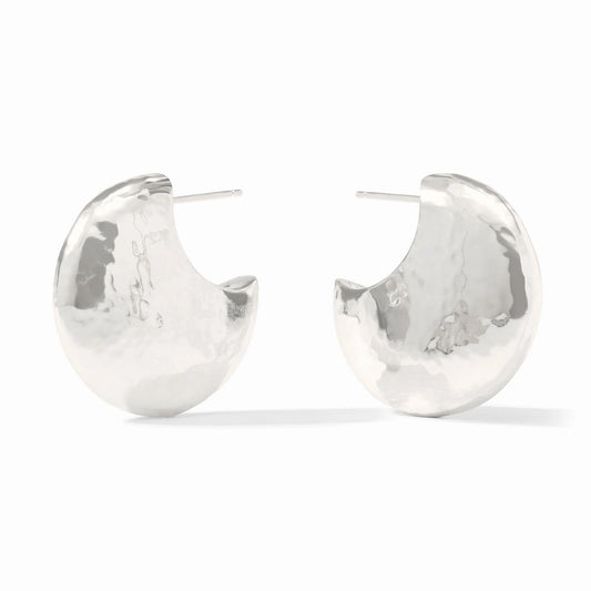 Julie Vos Solara Hoop- Silver - Medium