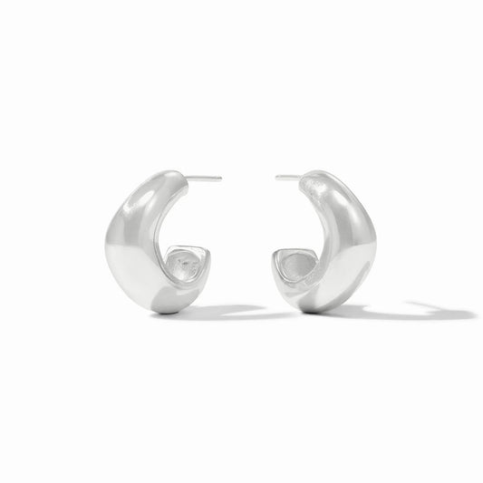 Julie Vos Wave Hoop Silver/Small