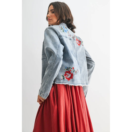 Embroidered Denim Jacket