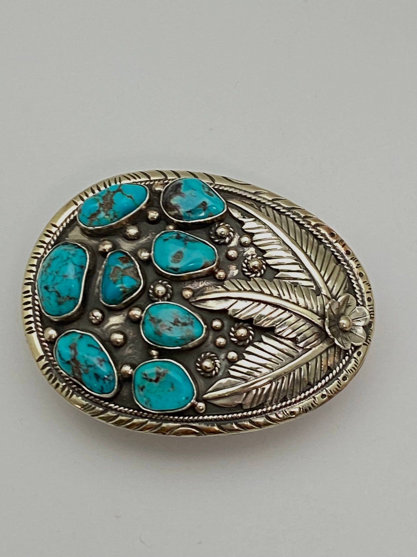 Turquoise belt buckle