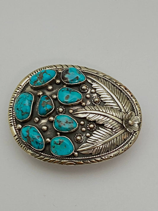 Turquoise belt buckle
