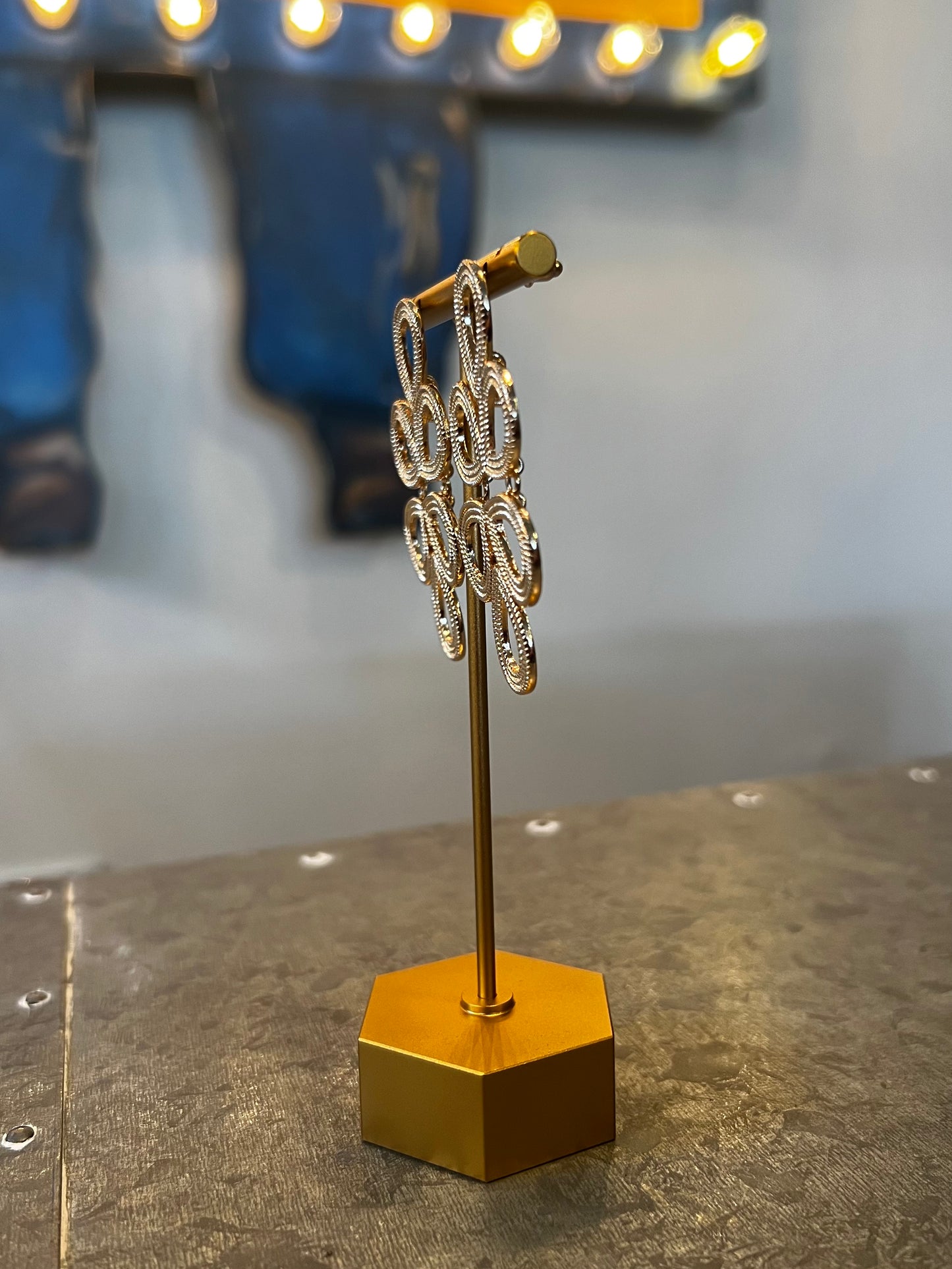 Gold Plaza Earrings