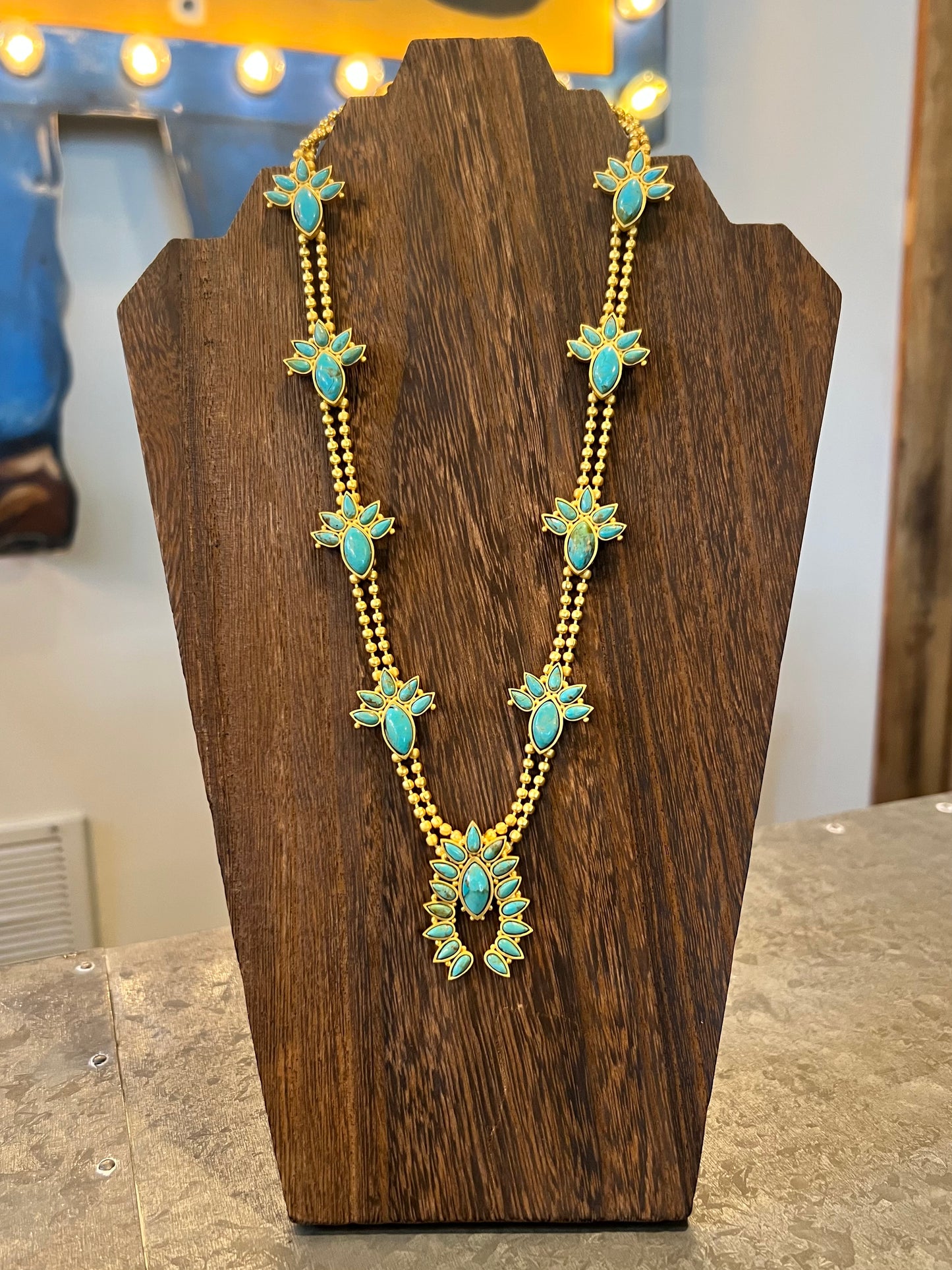 Christina Greene Sweet Squash Blossom Necklace