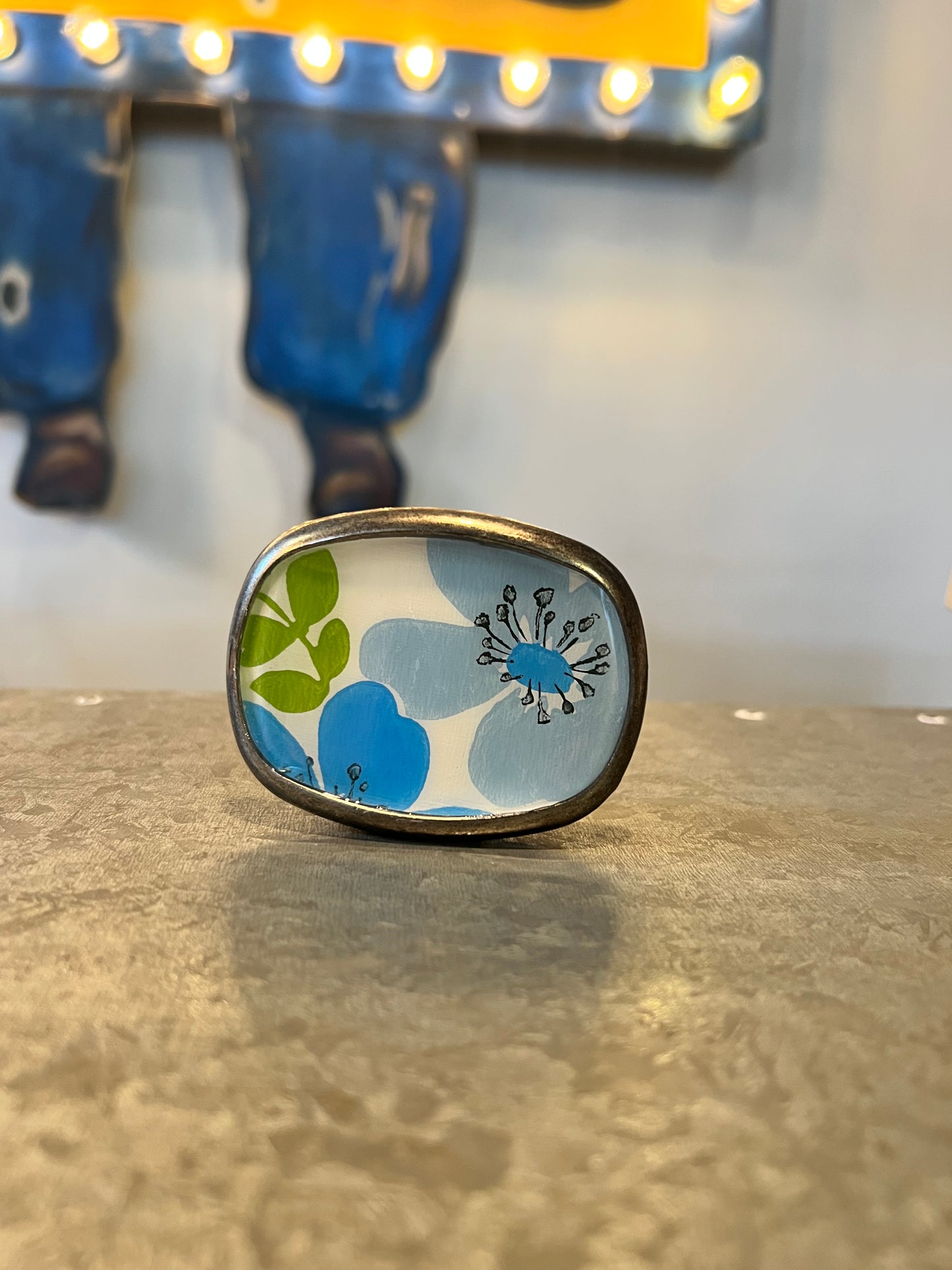 Vintage Floral Belt Buckle