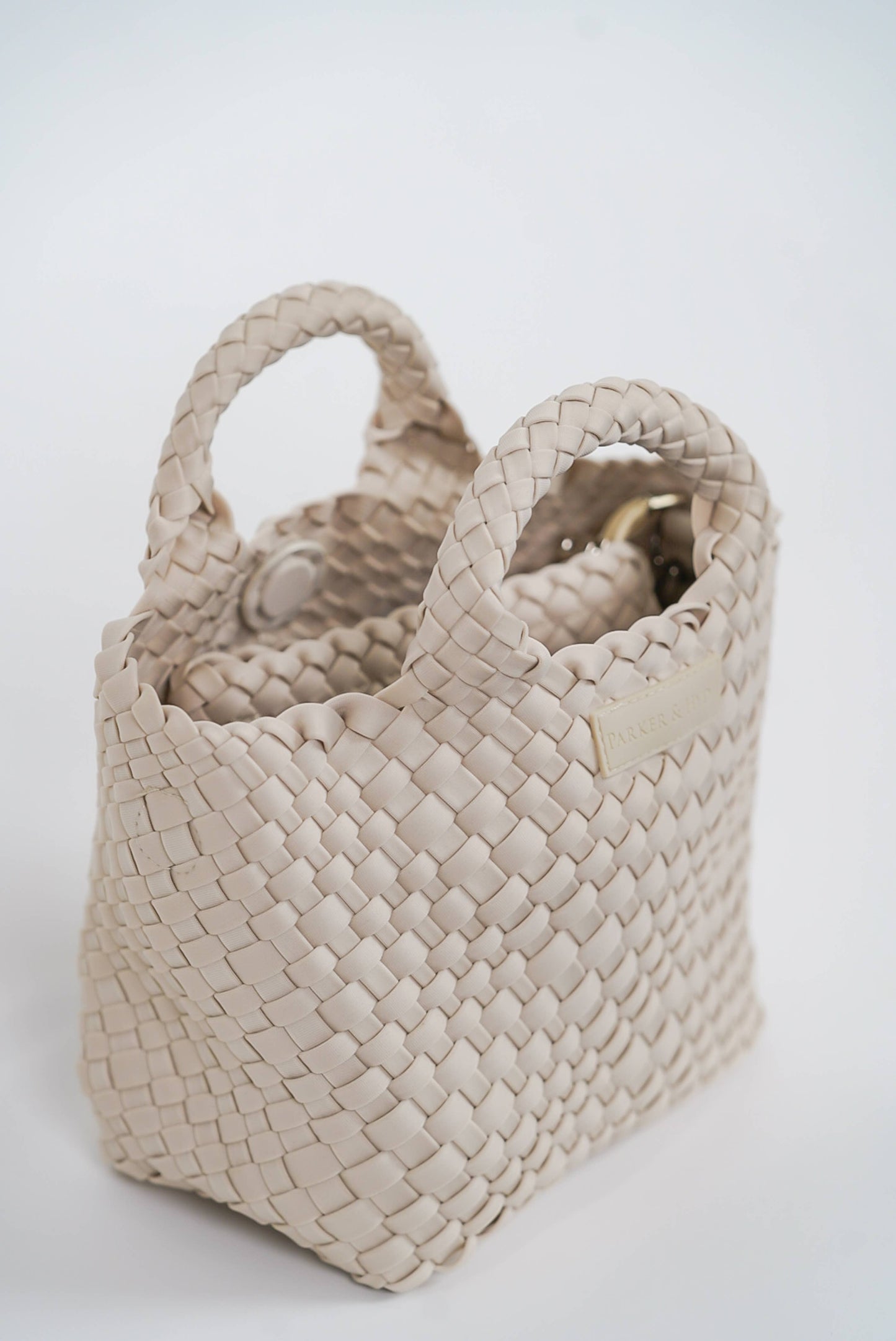 Parker & Hyde - Mini Woven Tote - Bone