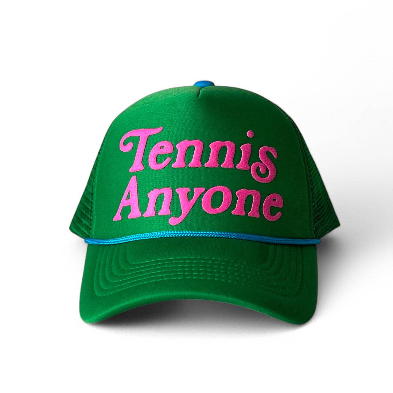 Tennis Anyone Green Foam Trucker Cap