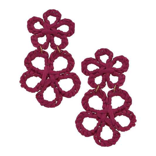 Canvas Style - Tahiti Raffia Statement Earrings