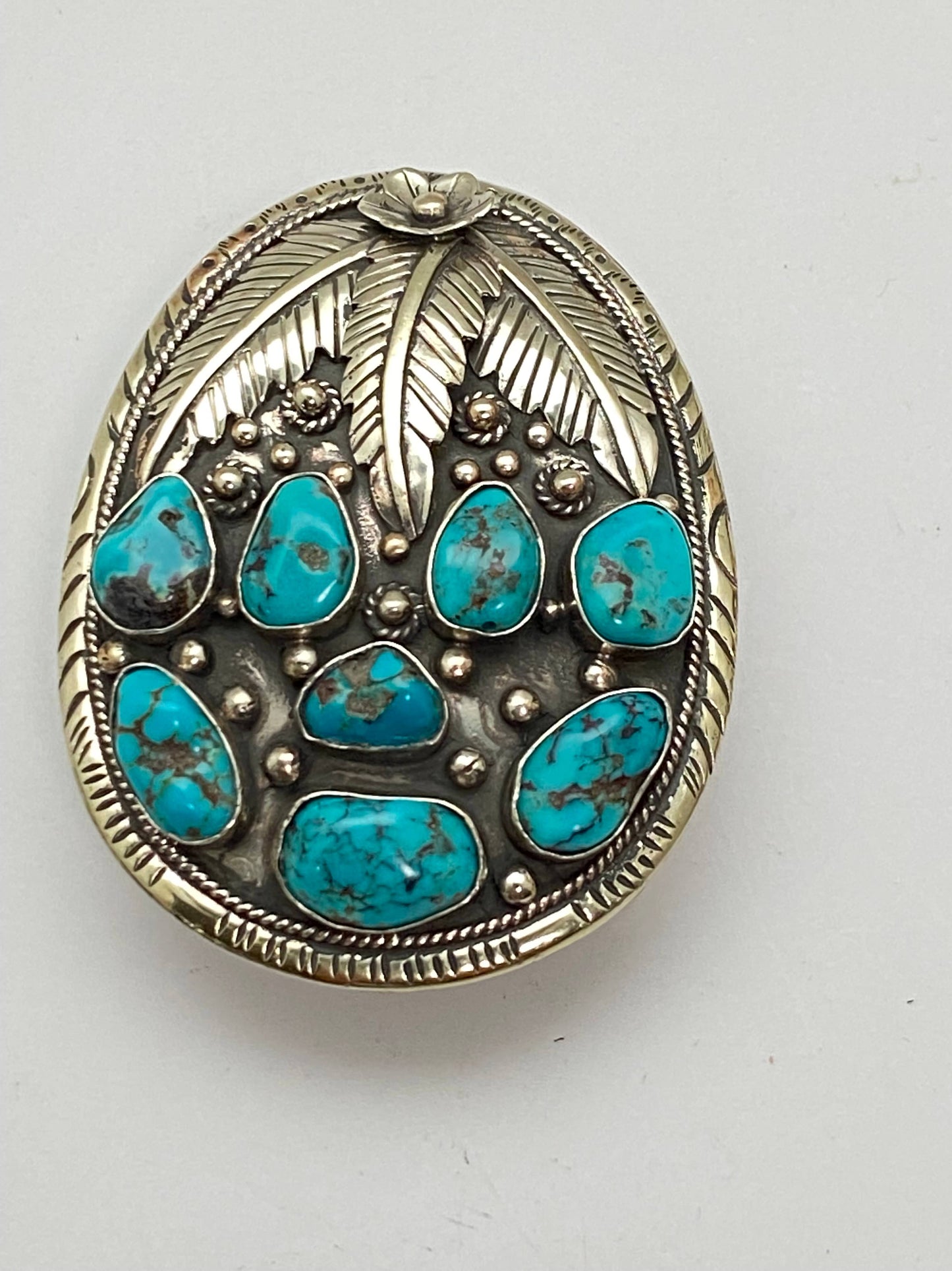 Turquoise belt buckle