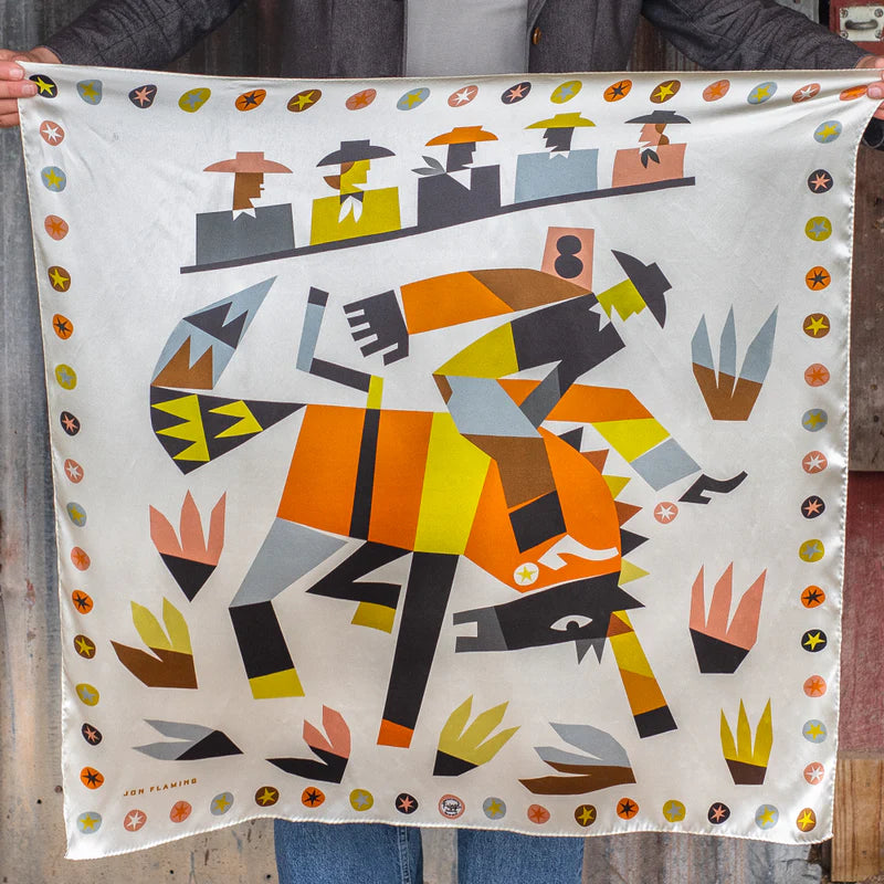 "Bronc Rider" Long Tall Scarf