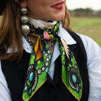 fringe Scarves "Bull in Bloom" Scarf- Long Tall