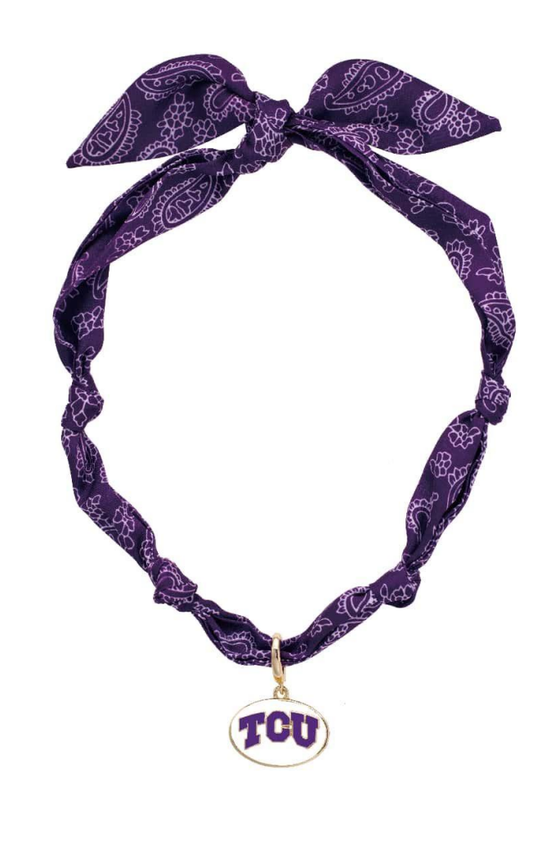 Canvas Style - TCU Horned Frogs Logo Bandana Scarf Necklace