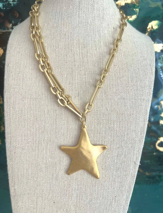 Grace Designs - Matte Star Necklace 