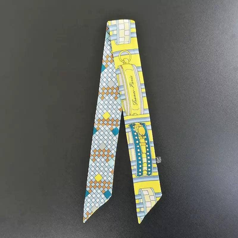 Multi Pattern Skinny Scarf SS-30029