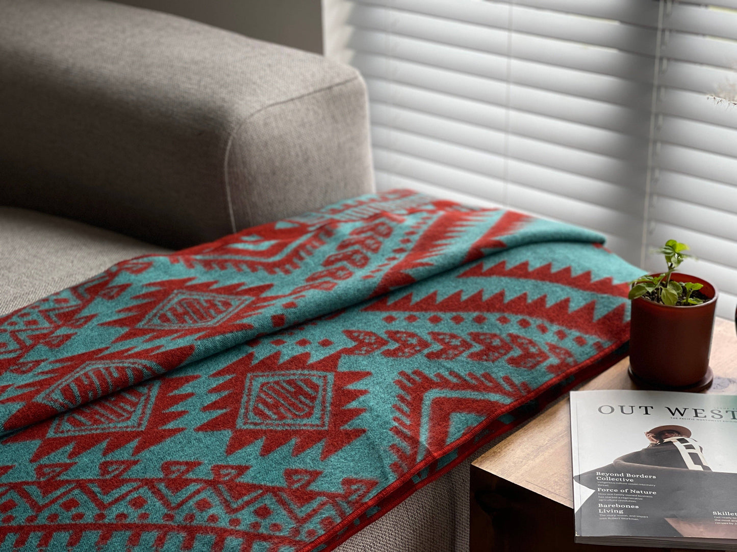 Beyond Borders Collective | Quito Blanket - Rust Orange