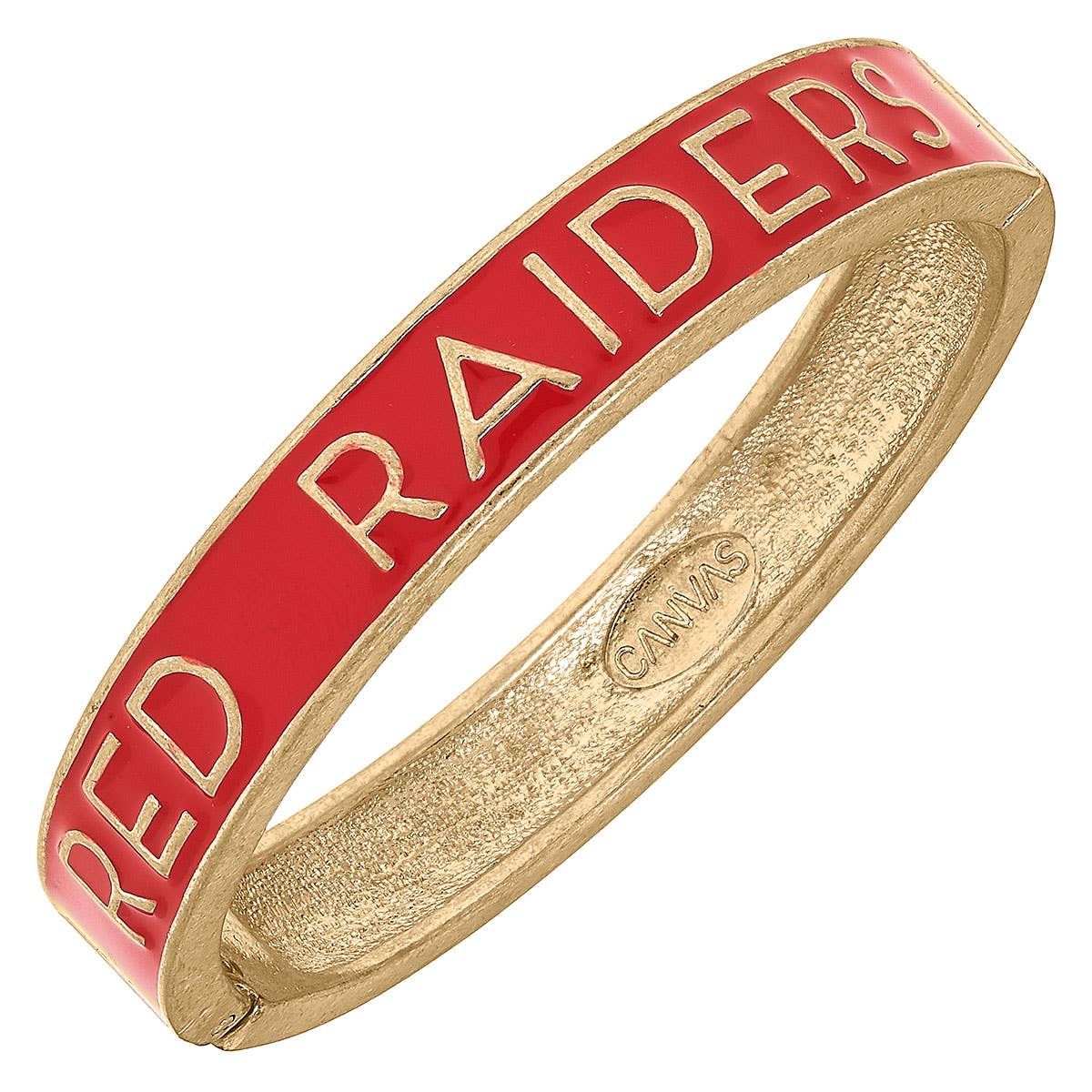 Canvas Style - Texas Tech Red Raiders Enamel Hinge Bangle