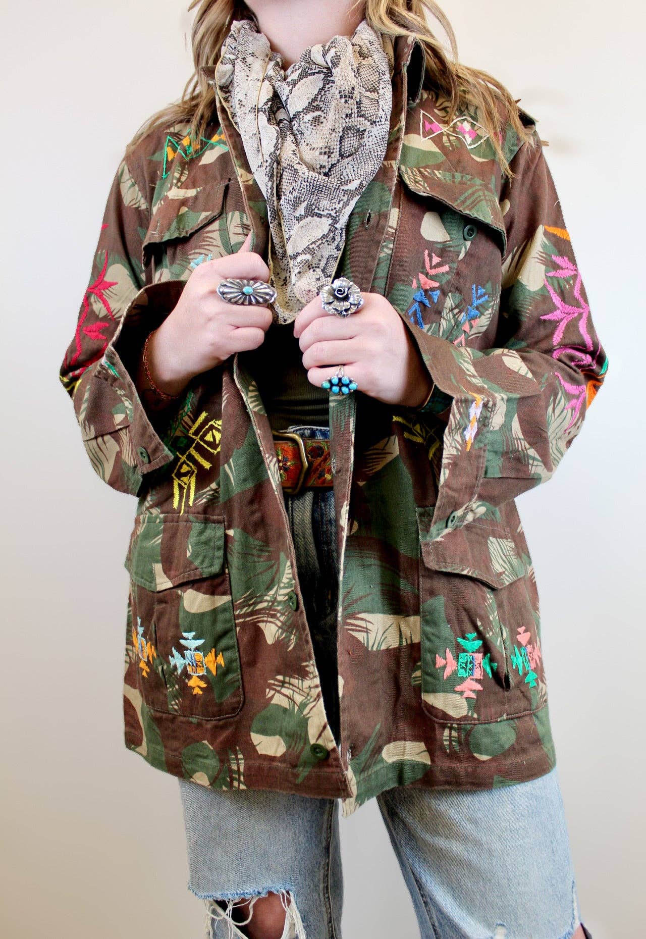Chap and Graham Designs - Vintage Army Embroidered Jacket