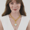 Julie Vos Honeybee Statement Necklace- Mother Of Pearl