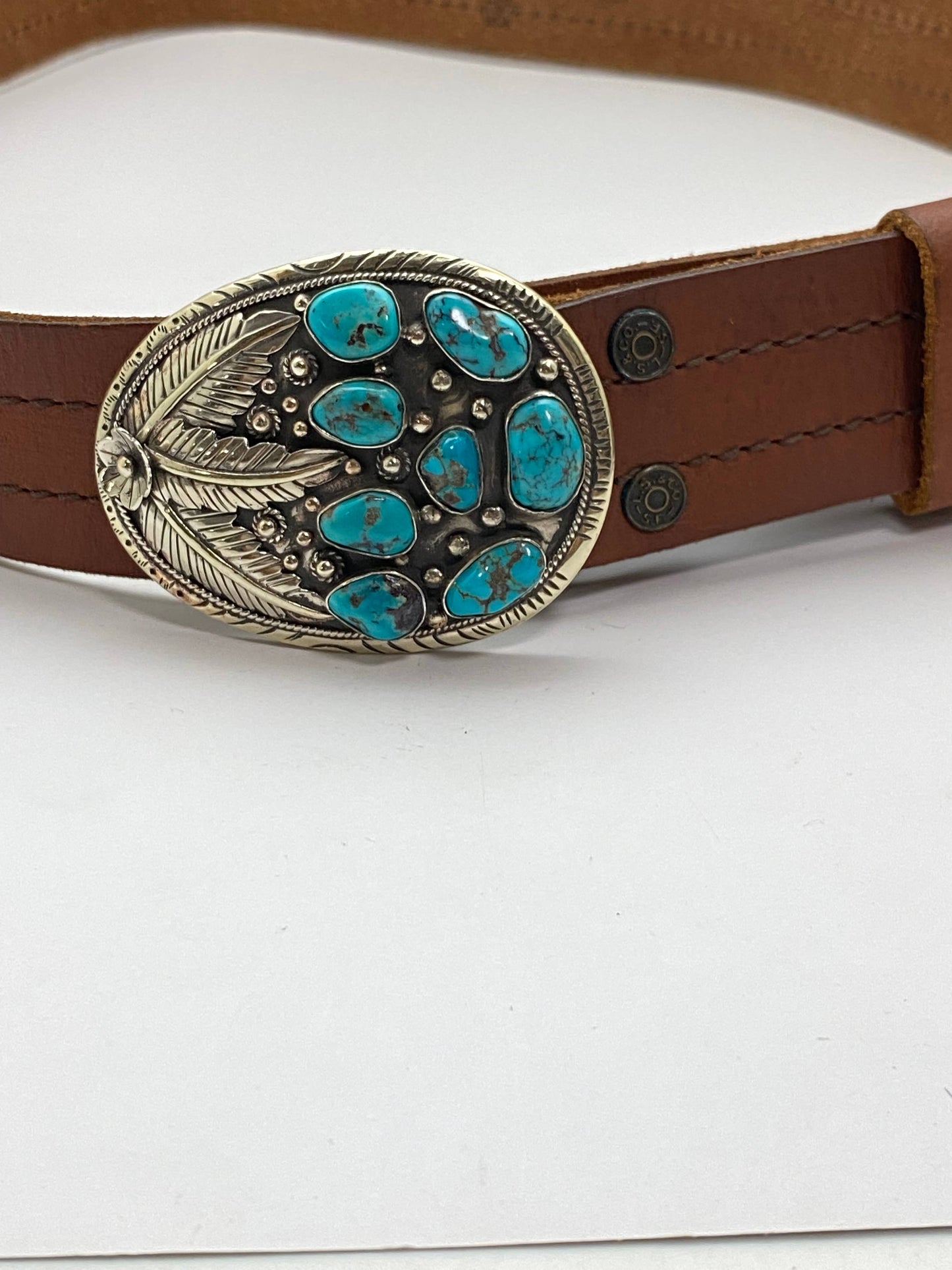 Turquoise belt buckle