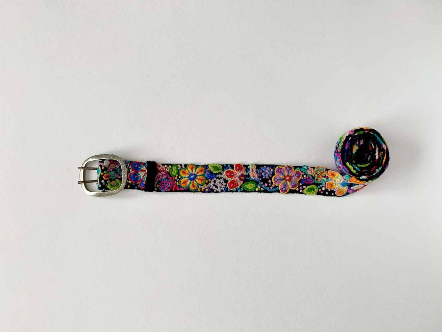 Madeline Parks - Black Floral Belt