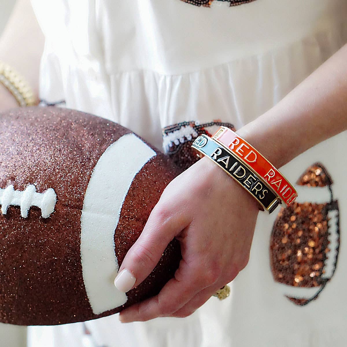 Canvas Style - Texas Tech Red Raiders Enamel Hinge Bangle