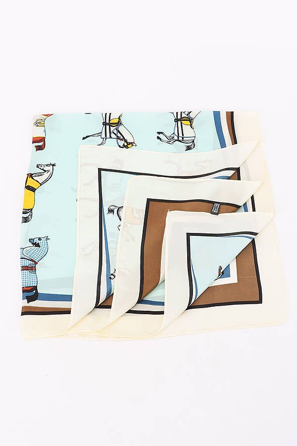 horse print bandana scarf