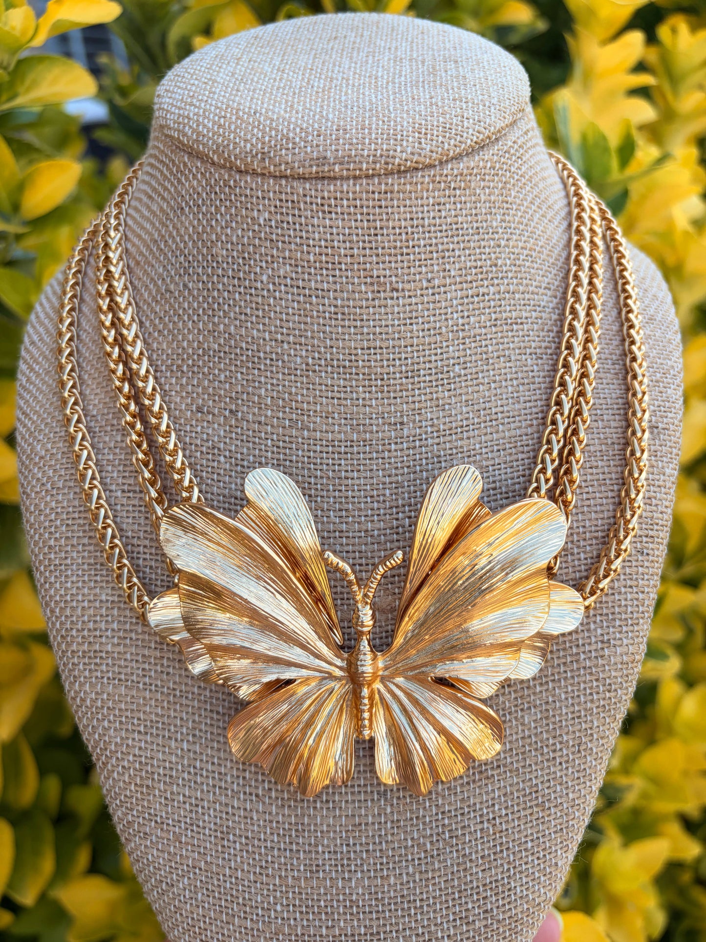 The Katie Kollective - Layered Butterfly Necklace