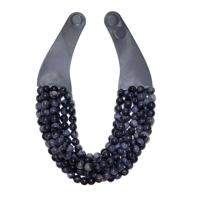 *BEST* NEW CHUNKY BEADED LAYERED MAGNETIC NECKLACE