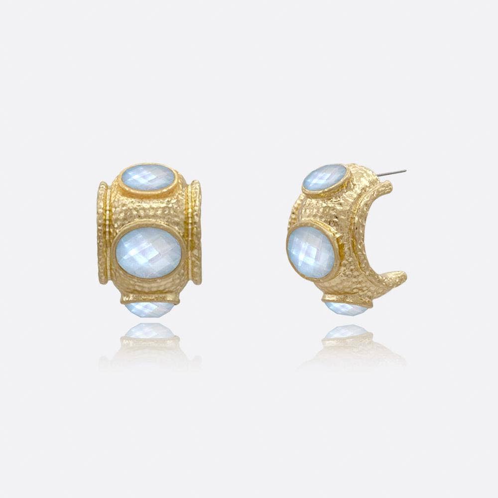 Antique Bold Mop Hoop Earring ER-10465