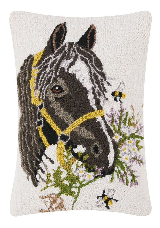 Yellow Bridle Horse Hook Pillow