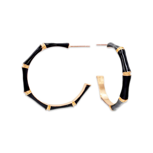 Black Bamboo Hoop