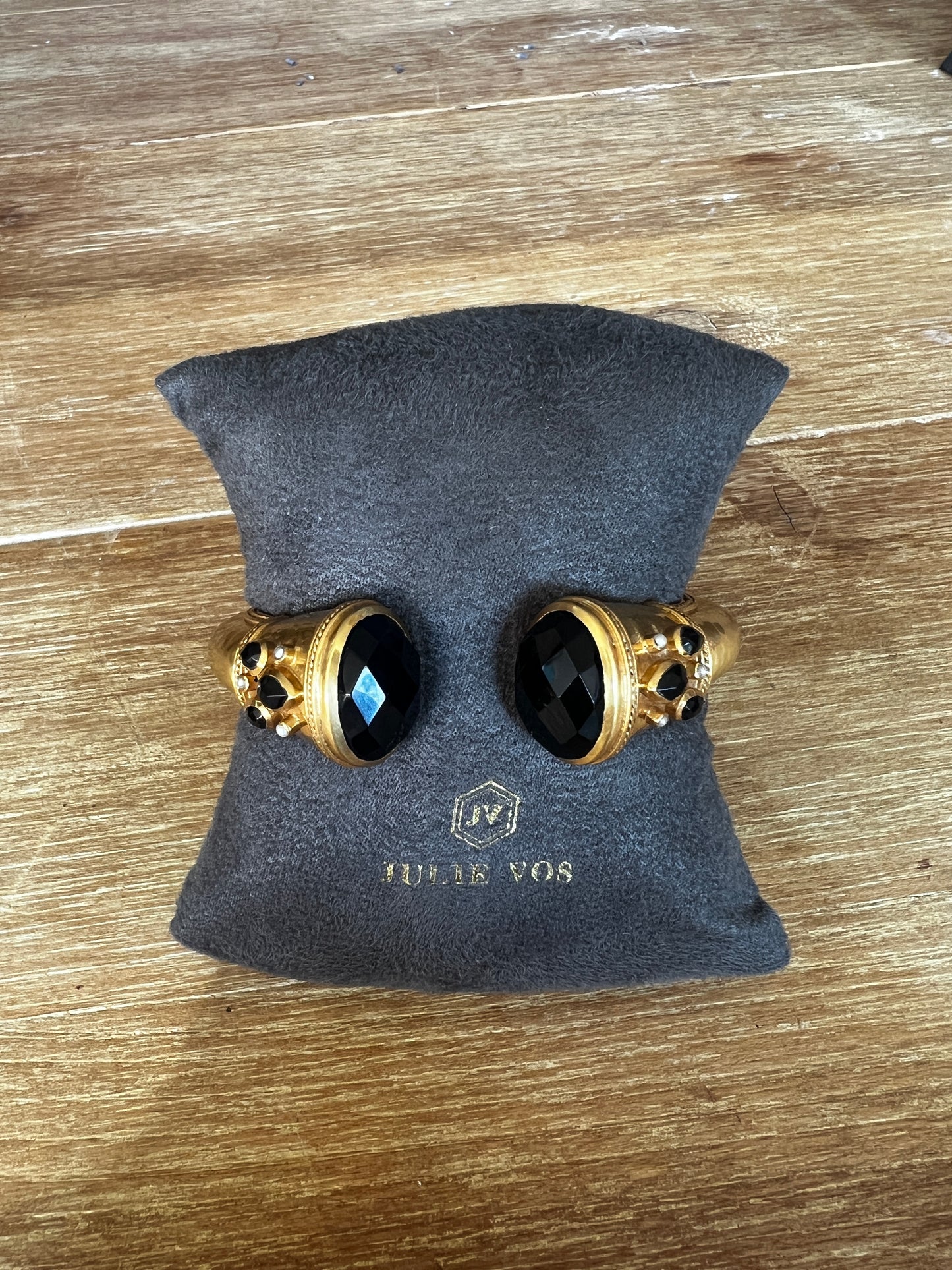 Julie Vos Cannes Cuff- Obsidian