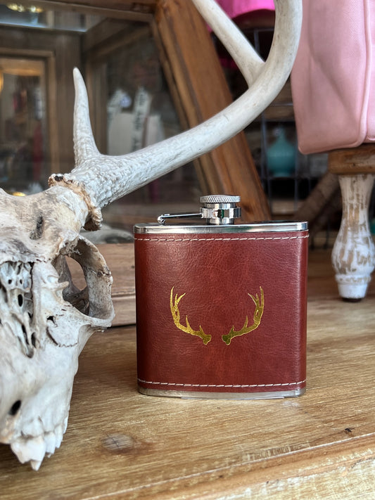 Deer Antler Flask