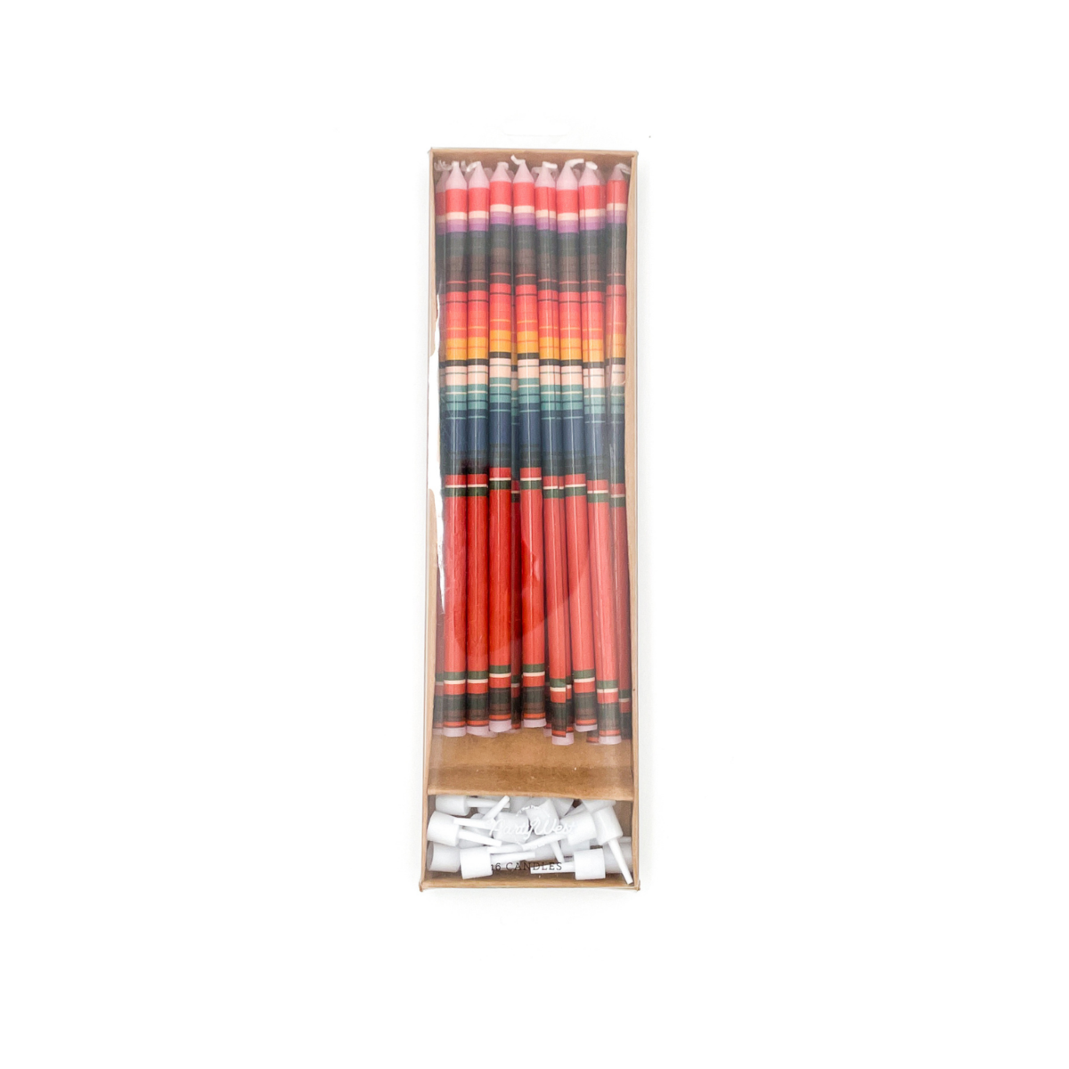Red Serape Birthday Candles