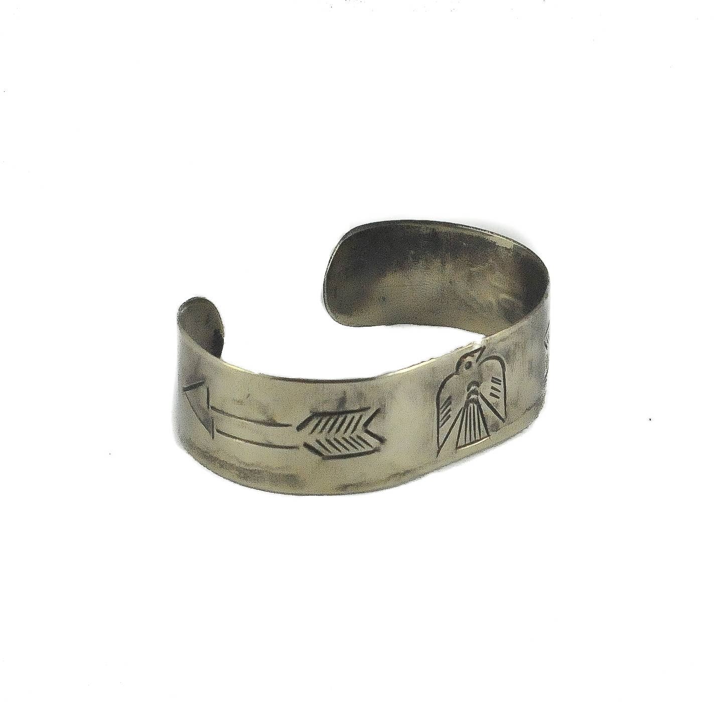 Thunderbird and Arrow Stamped Cuff