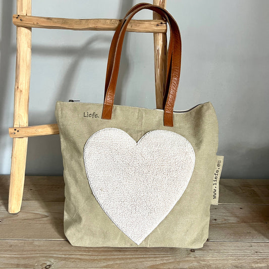 Teddy Heart Shopper Bag