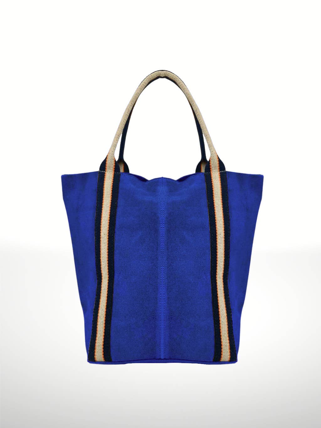 Melody Suede leather bag- Blue
