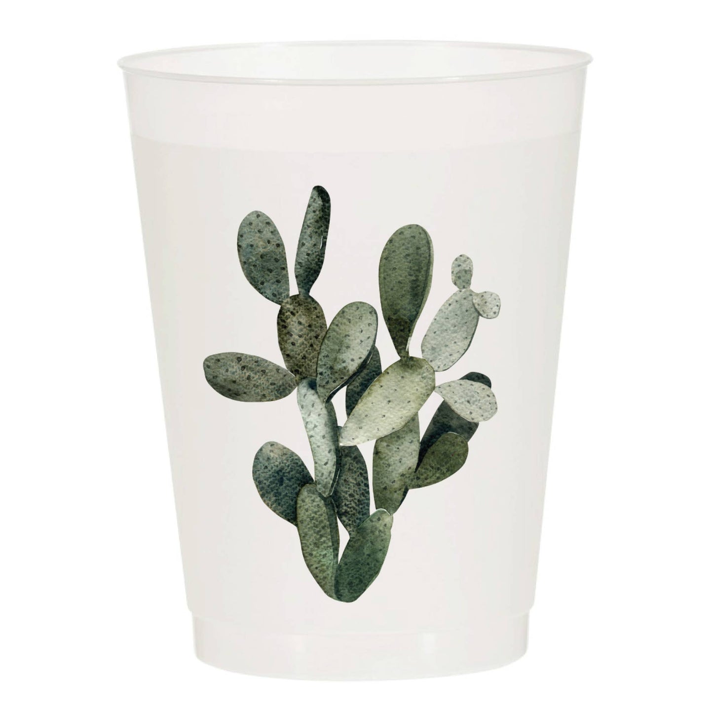 Sip Hip Hooray - Desert Watercolor Cactus Frosted Cups