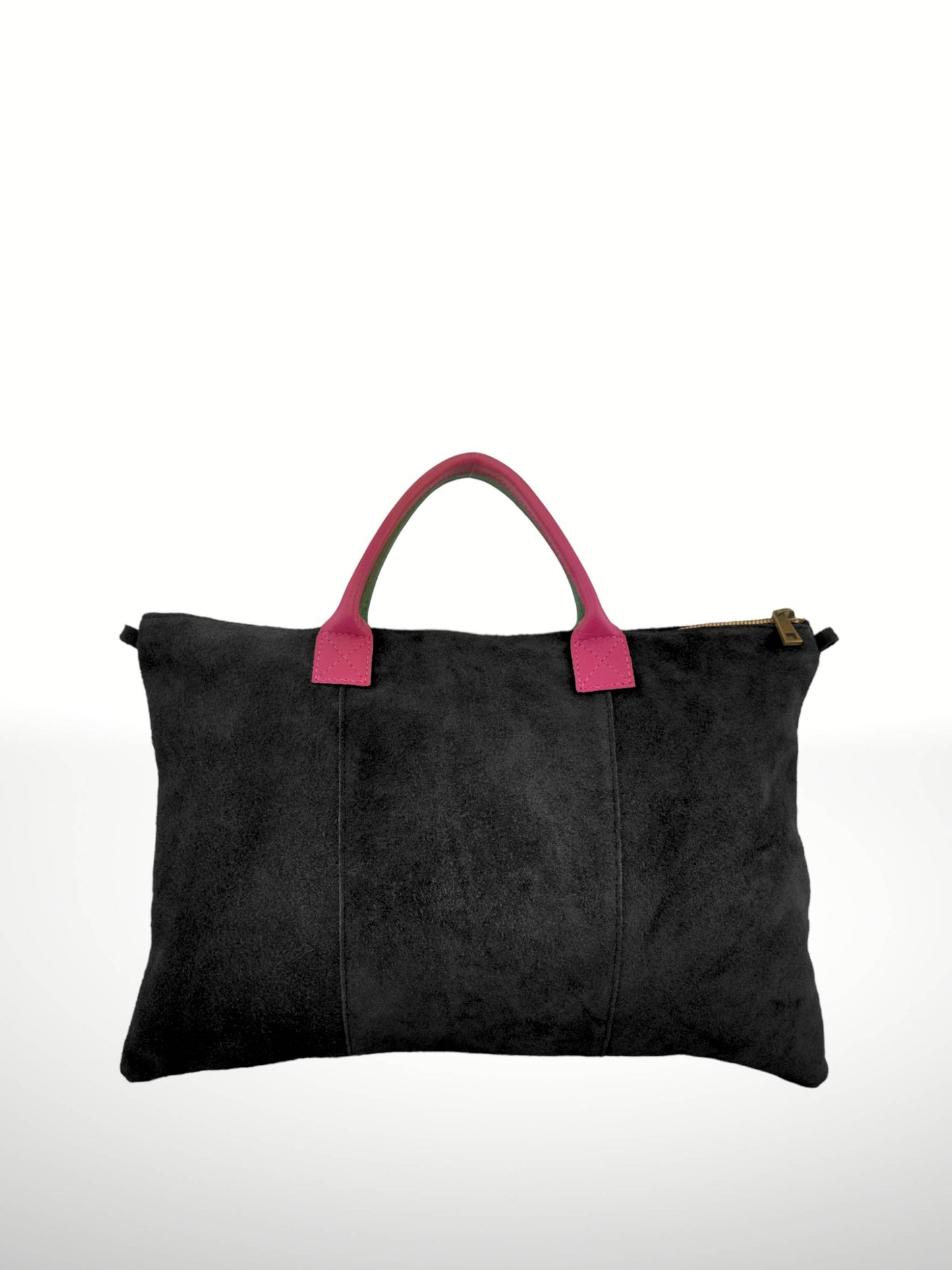 Suede Milano¨ leather bag- Black