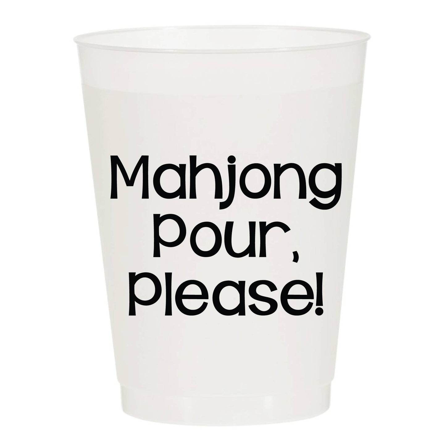 Sip Hip Hooray - Mahjong Pour, Please! Frosted Cups
