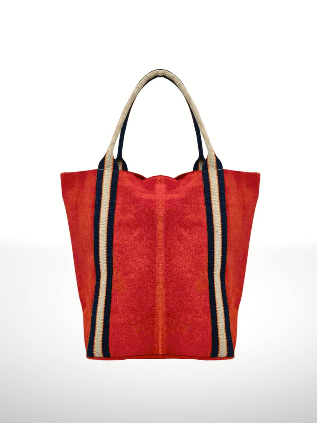 Melody Suede leather bag- red