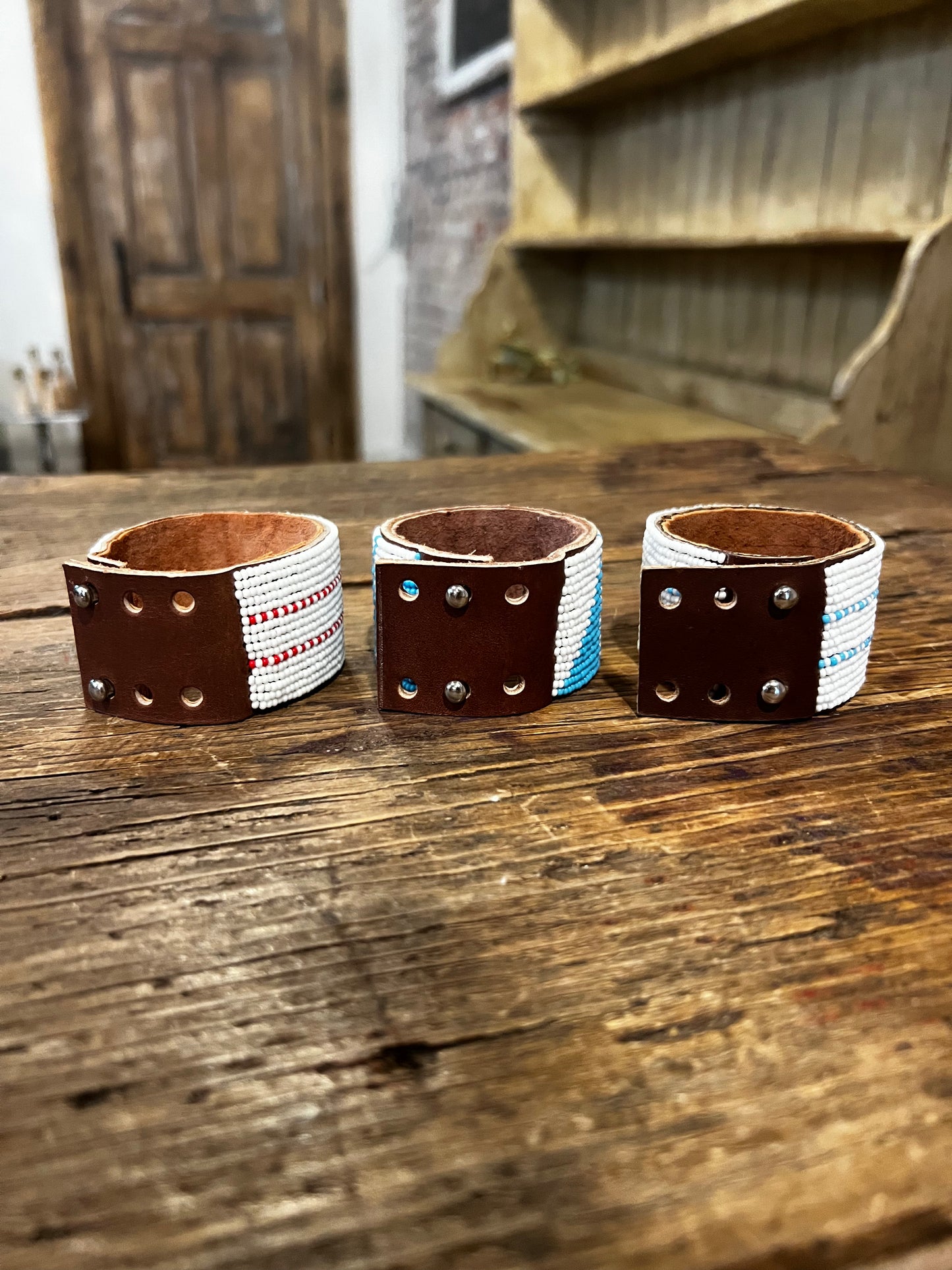 1.5" Adjustable Beaded Cuff