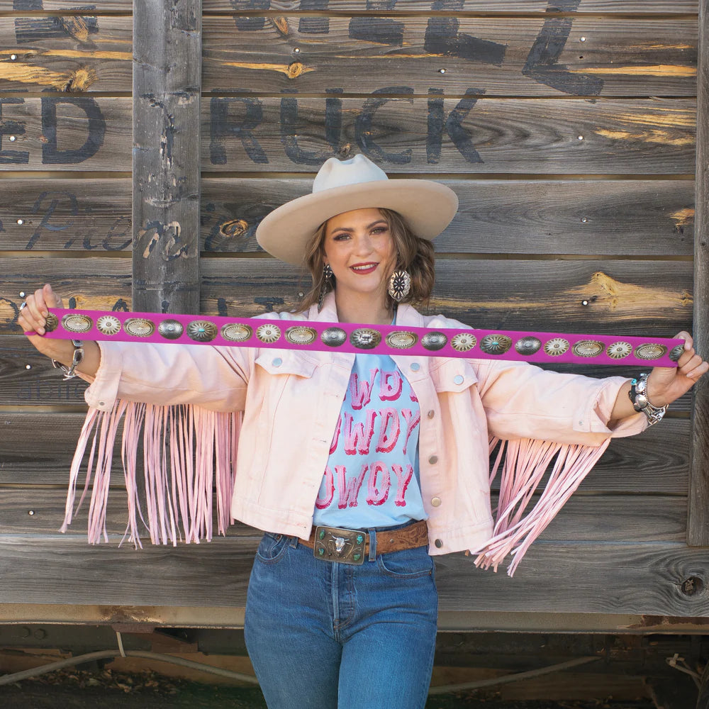 Fringe Scarves- Big Concho Twilly (Multiple Colors!!)