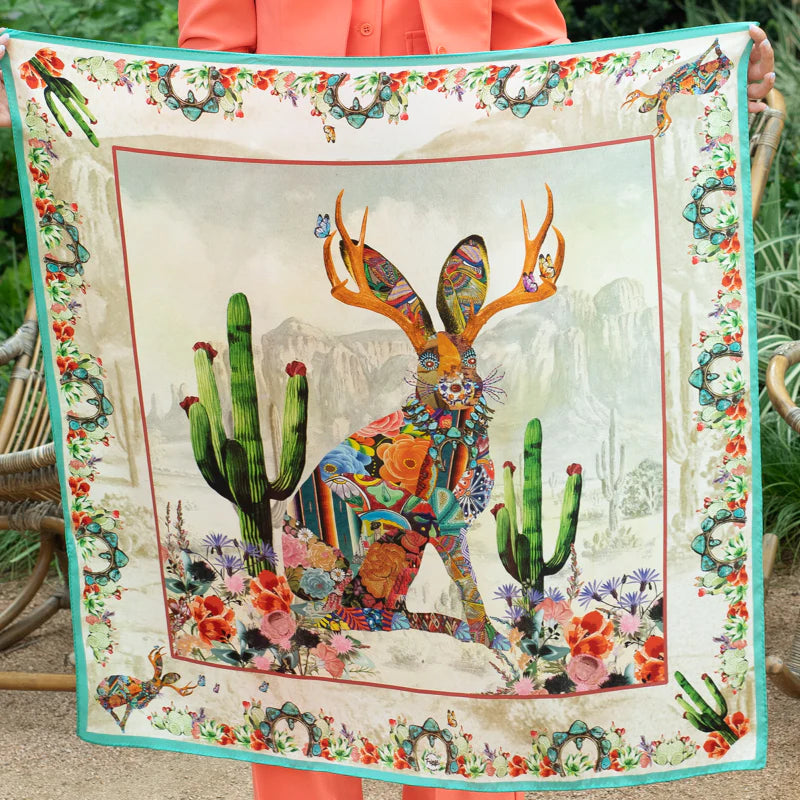 Jewelled Jackalope scarf