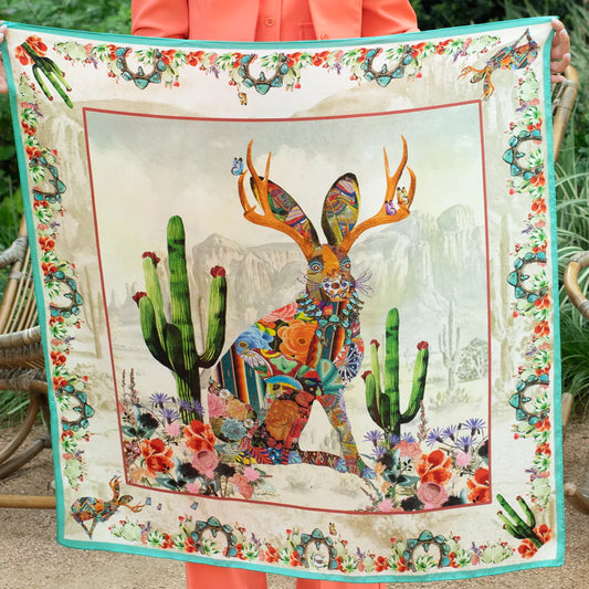 Jewelled Jackalope scarf